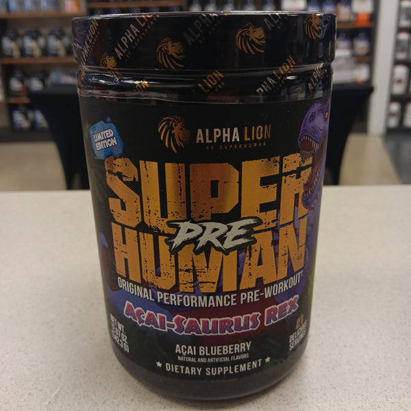 Alpha Lion SUPER HUMAN Pre Workout ACAI-SAURAUS REX flavor