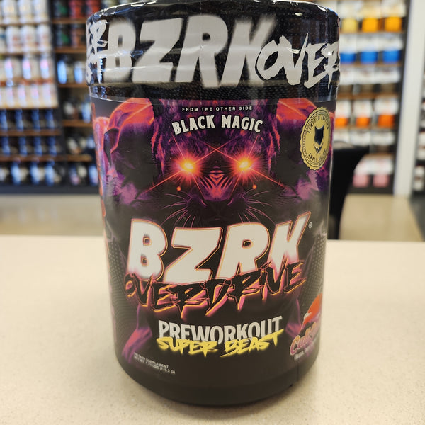 Black Magic BZRK OVERDRIVE pre workout Cali Sunset