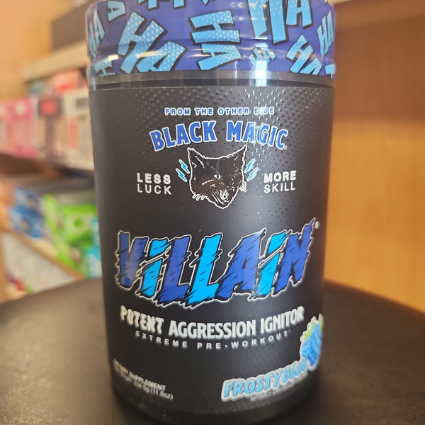 Black Magic Villain Pre Workout Frosty Blue Flavor