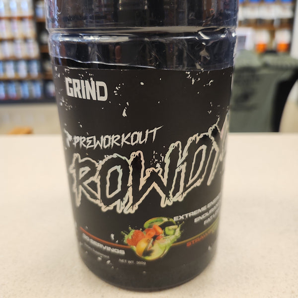 Freedom Formulations Rowdy Pre-Workout Extreme Enegrgy, Endurance, Fat Loss Strawberry Kiwi 30 Servings