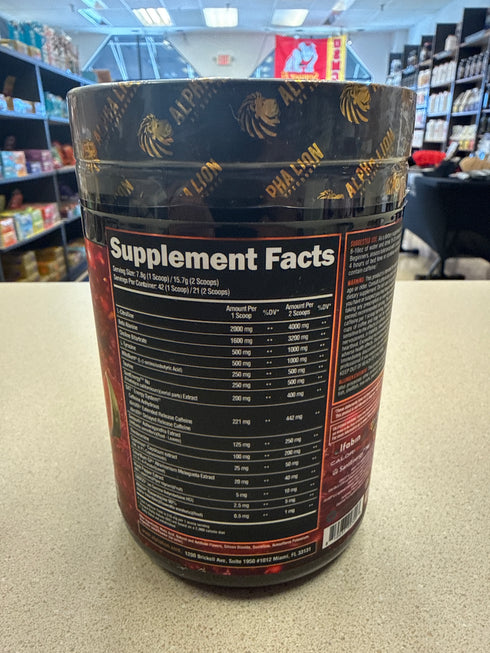 Alpha Lion Burn Extreme Fat Burning Pre-Workout Berry Reckless (Strawberry Watermelon)