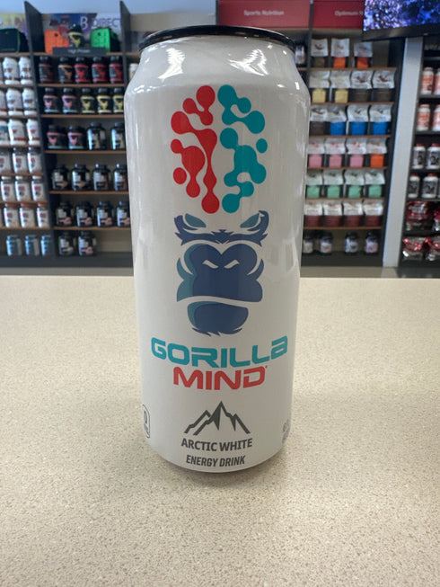 Gorilla Mind Energy Drink Arctic White