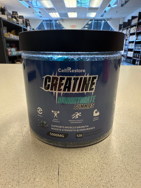 Cell Restore Creatine Monohydrate Gummies 5000mg 120 Vegan Gummies
