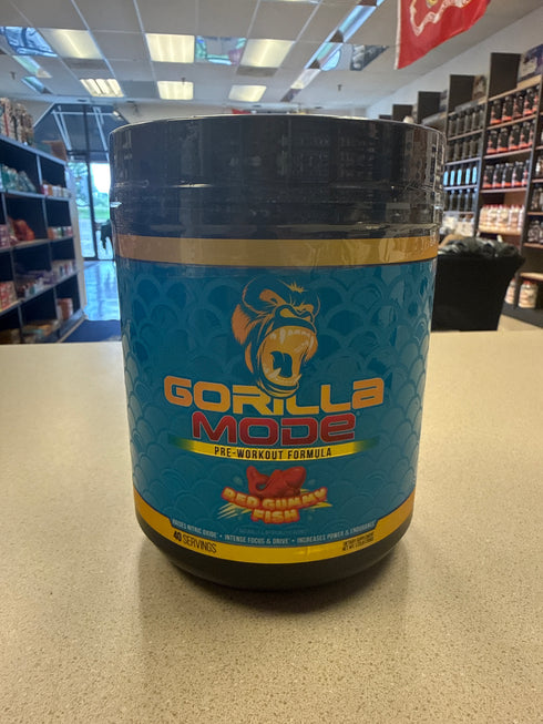 Gorilla Mode Pre-Workout Red Gummy Fish 40 Servings