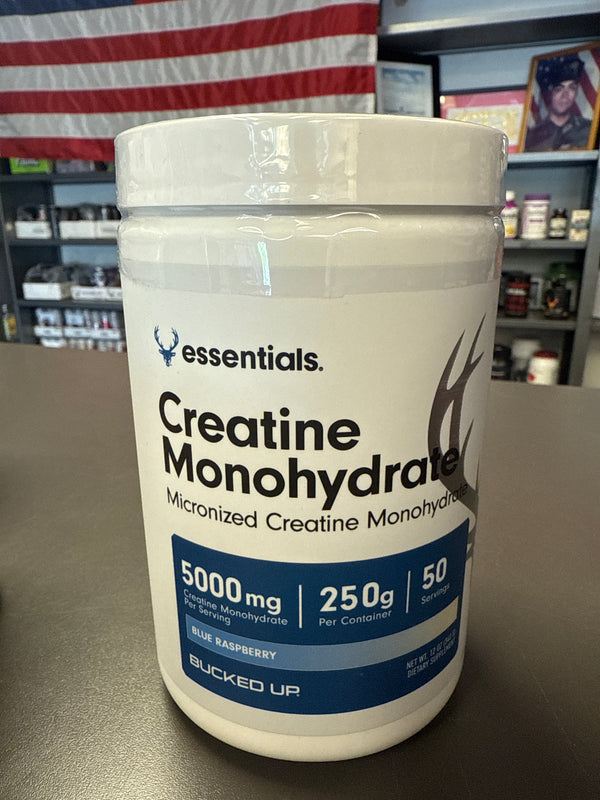 Bucked Up Creatine Monohydrate Micronized Blue Raspberry 50 Servings