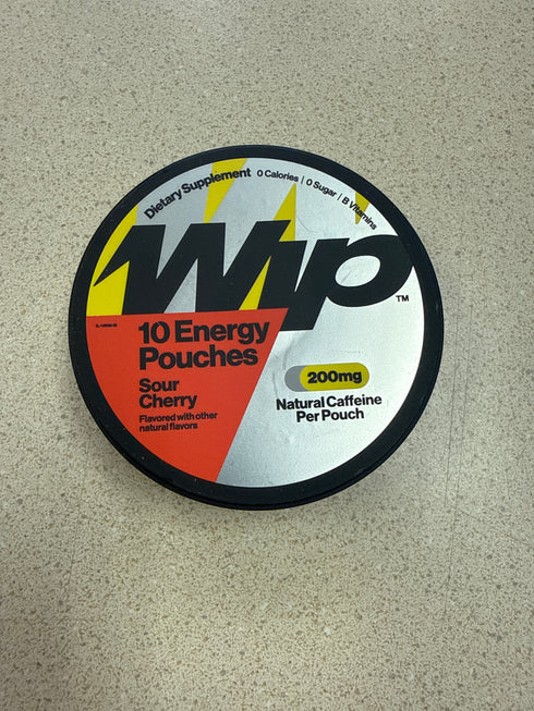 WIP Caffeine Pouch Sour Cherry 10 Energy Pouches