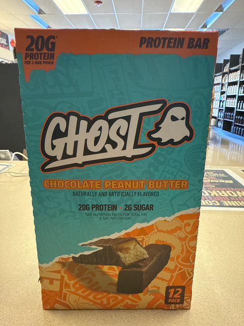 Ghost Protein Bars Chocolate Peanut Butter 12Ct