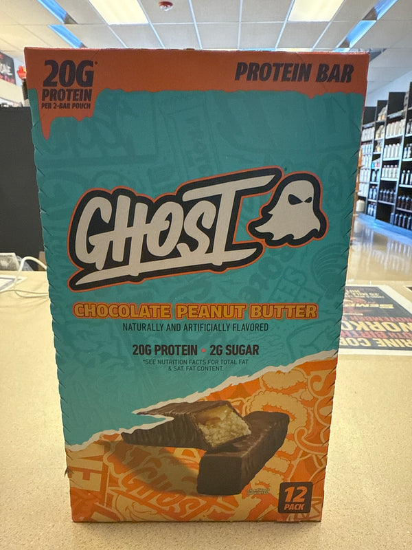 Ghost Protein Bars Chocolate Peanut Butter 12Ct