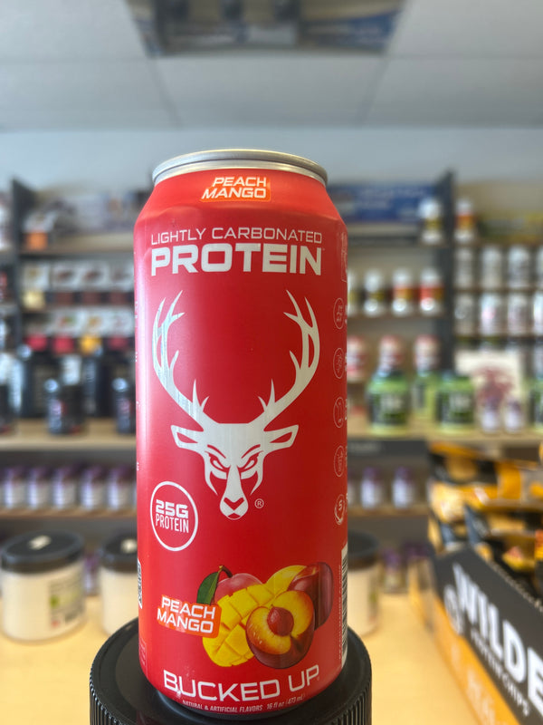 Bucked Up Light Carbonated Protein peach mango