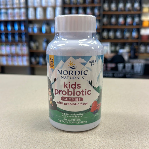 Nordic Naturals Kids Probiotic Gummies With Prebiotic Fiber Berry Flavor