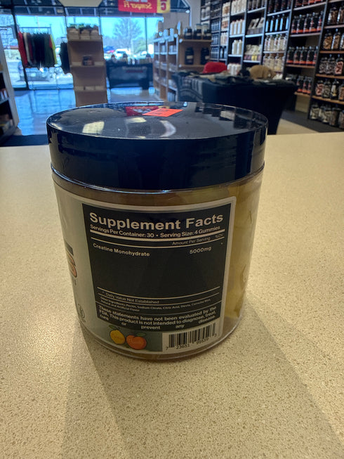 ATS Labs Creatine Monohydrate Gummies Lemon Peach 120 Chews 30 Servings