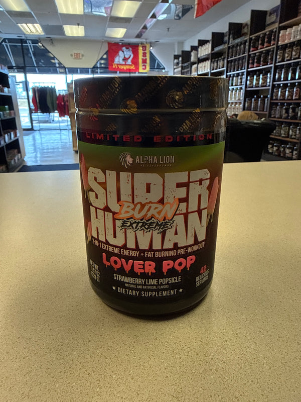 Super Human Burn Lover Pop Strawberry Lime Popsicle