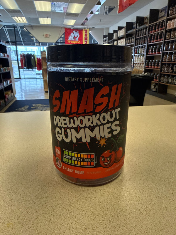 Smash Pre-Workout Gummies Cherry Bomb 25 Serving’s
