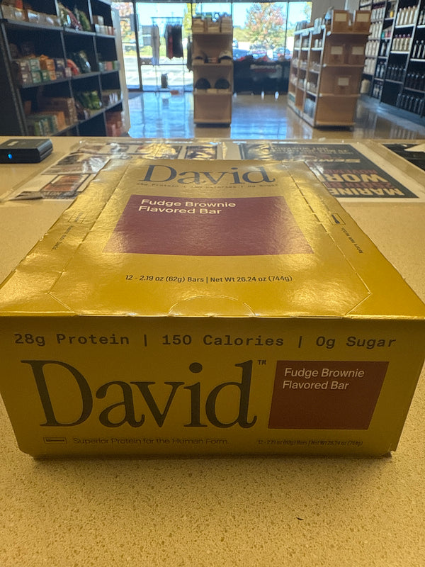 David Bars Fudge Brownie 12 Ct
