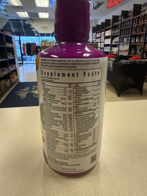 Bluebonnet Nutrition Liquid Super Earth* MultiNutrient Formula, For Daily Nutritional Support*, Gluten-Free, Dairy-Free, Vegetarian-Friendly - 32 fl oz, 32 Servings- Tropical Fruit Flavor