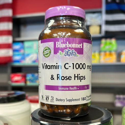 Bluebonnet Vitamin C-1000mg & Rose Hips