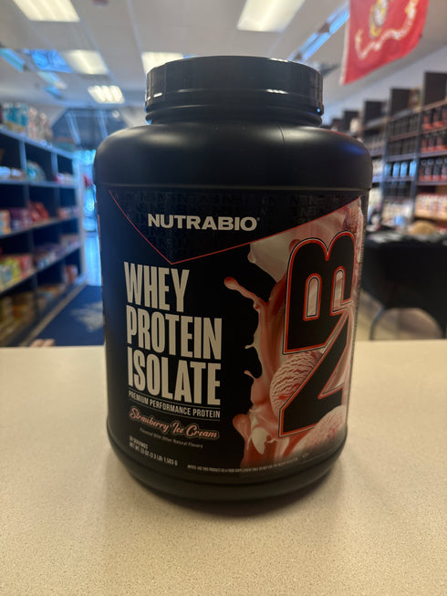 Nutrabio Whey Protein Isolate Strawberry Ice Cream 50 Servings