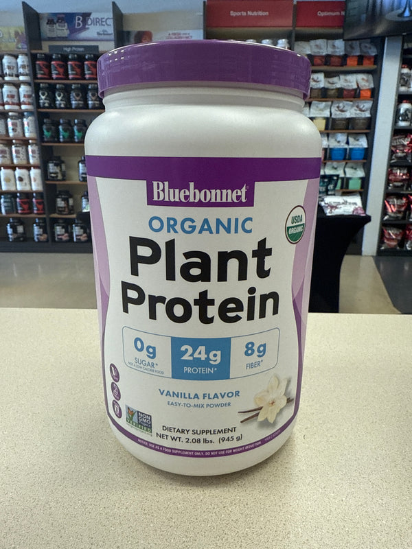 Bluebonnet Organic Plant Protein Vanilla 2.08lbs