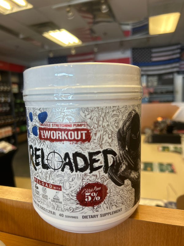 Muscle stretching pumps pre workout Reloaded blue raspberry