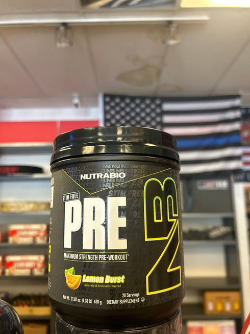Nutrabio stim free Pre Workout lemon burst
