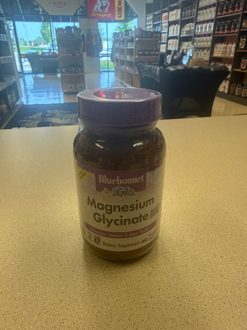 Bluebonnet Magnesium Glycinate 60 Vegetable Capsules