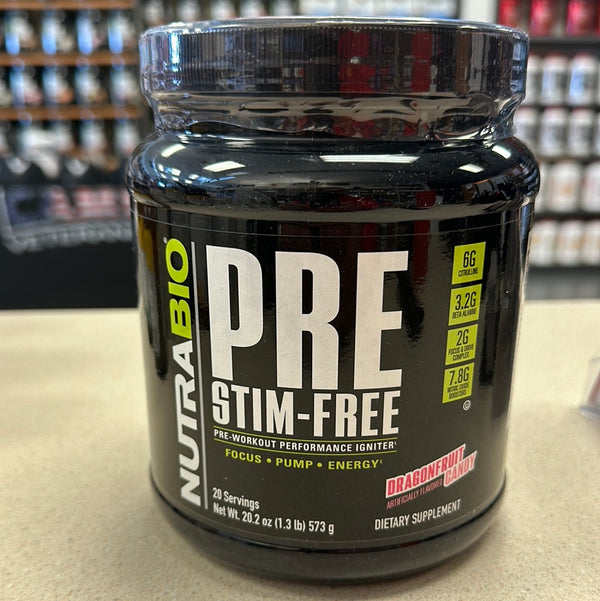 Nutrabio Pre Stim Free Dragon Fruit 20 Servings