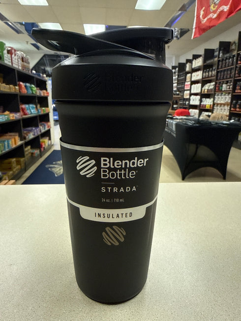 Blender Bottle Strada Black 24oz Insulated