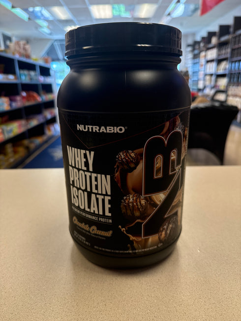 Nutrabio Whey Protein Isolate Chocolate Coconut 2lb 26 Servings
