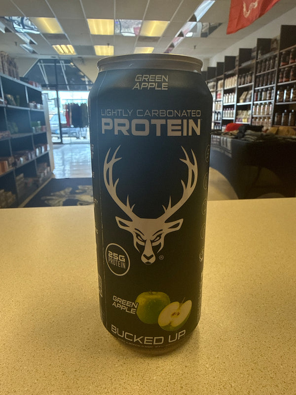 Bucked Up Protein Drink Green Apple 25 grams of Protein