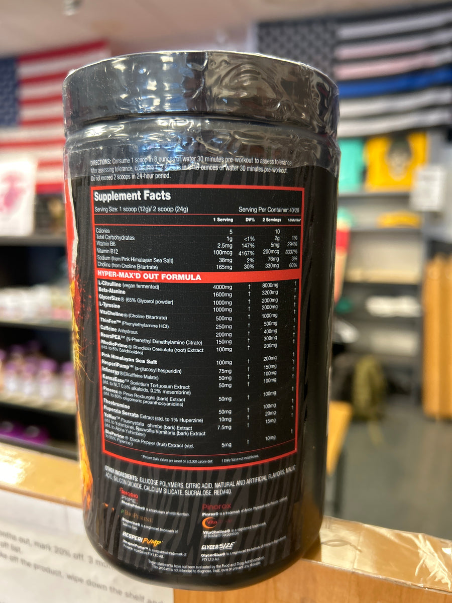 Max'd Out Hyper Max’d Out Tigers Blood – Semper Fi Nutrition