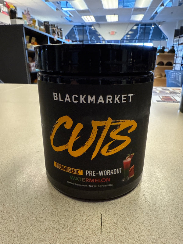 Black Market Cuts Thermogenic Pre-Workout Watermelon