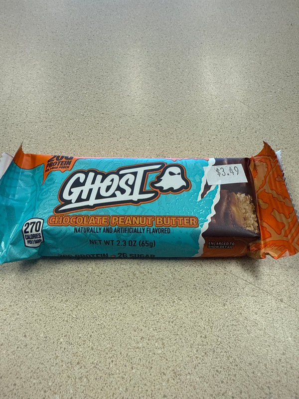 Ghost Protein Bar Chocolate Peanut Butter