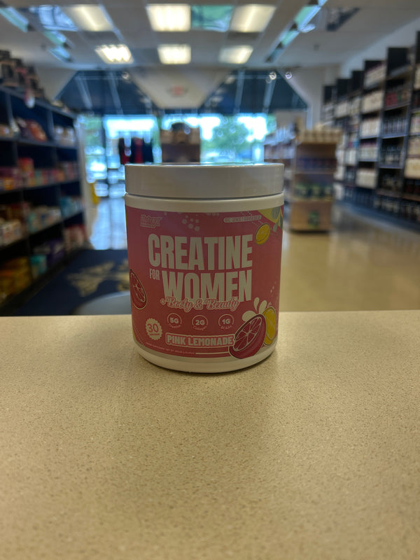 NEW! CREATINE FOR WOMEN
LEAN MUSCLE SUPPORT, BEAUTY BOOST AND FASTER RECOVERY Pink Lemonade