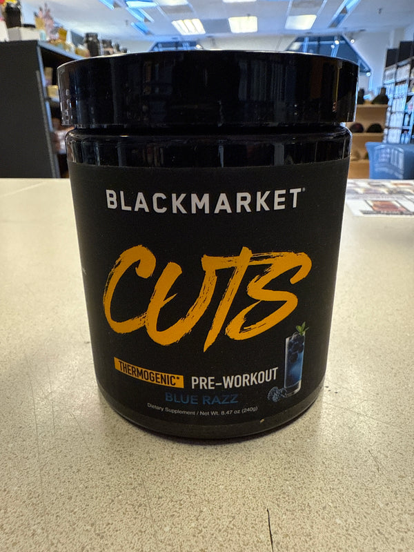 Black Market Cuts Thermogenic Pre-Workout Blue Razz