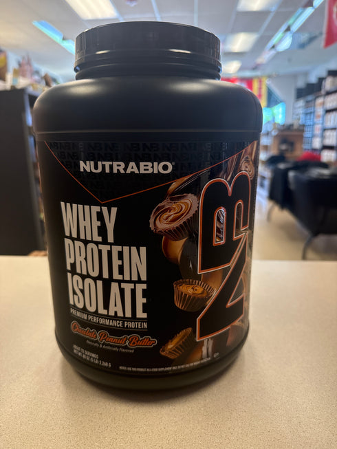 Nutrabio 5lb Whey Isolate Protein Chocolate Peanut Butter 72 Servings