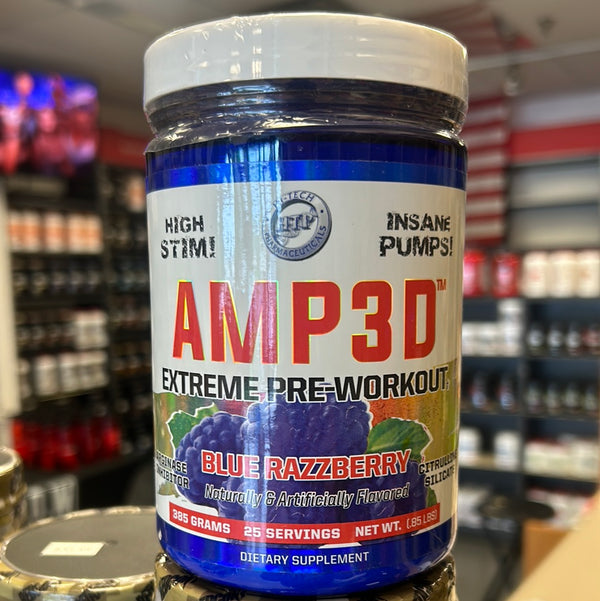 AMP3D Extreme Pre-Workout Blue Razzberry