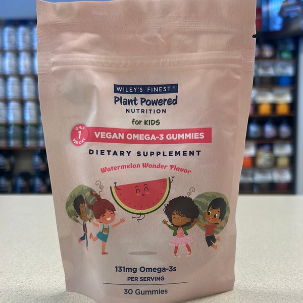 Wiley’s Finest Plant Powered Nutrition for Kids Vegan Omega-3 Gummies watermelon wonder