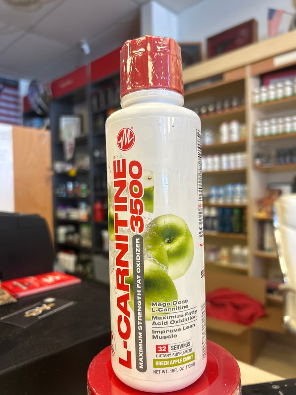 L-Carnitine maximum strength fat oxidizer 3500 green apple candy