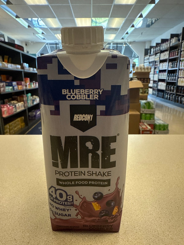Redcon1 MRE Protein Shake Blueberry Cobbler 40g of Protein 0 Sugars
