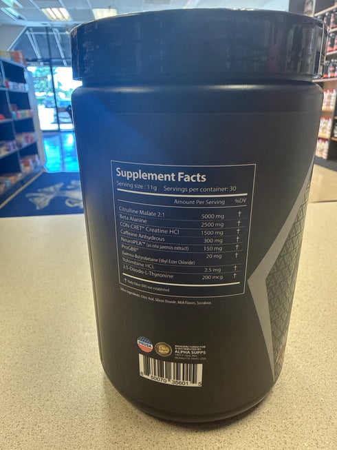 Alpha Supps Rowdy Pre-Workout Strawberry Banana