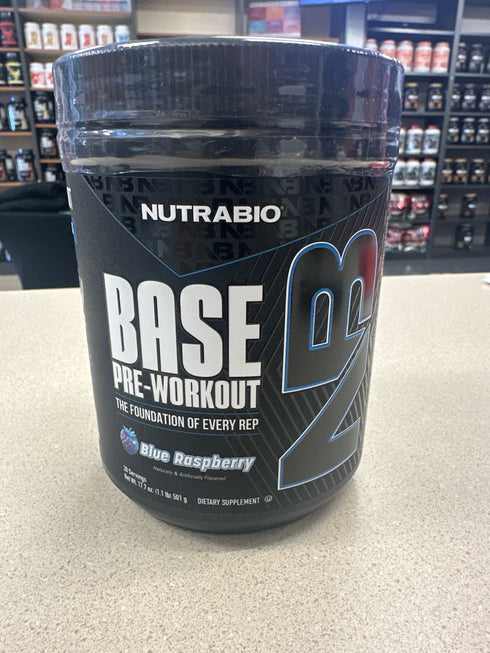 Nutrabio Base Pre-Workout Blue Raspberry 30 Servings