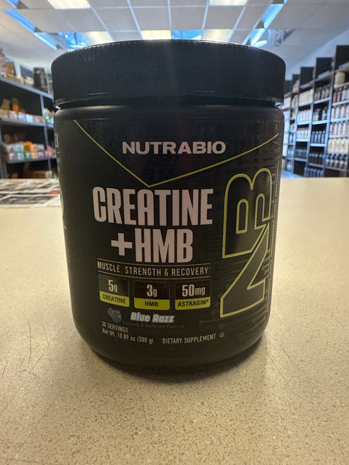 Nutrabio Creatine + HMB Blue RazZ 30 Servings