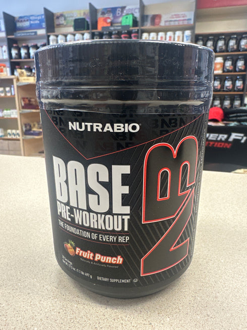 Nutrabio Base Pre-Workout Fruit Punch 30 Servings