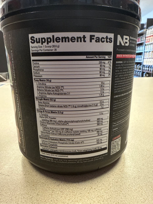 Nutrabio Pre Wild Watermelon 20 Serving’s