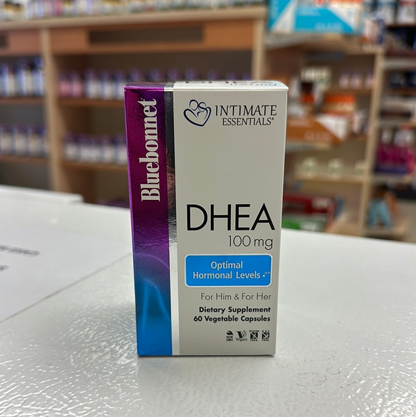 Bluebonnet DHEA 100mg 60 Vegetable Capsules