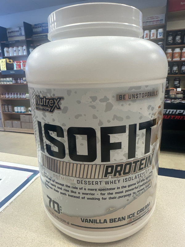 Nutrex 5lb Isofit Vanilla Bean Ice Cream 70 Servings