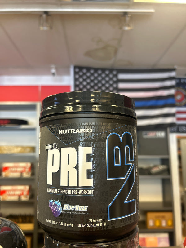 Nutrabio stim free pre workout blue razz