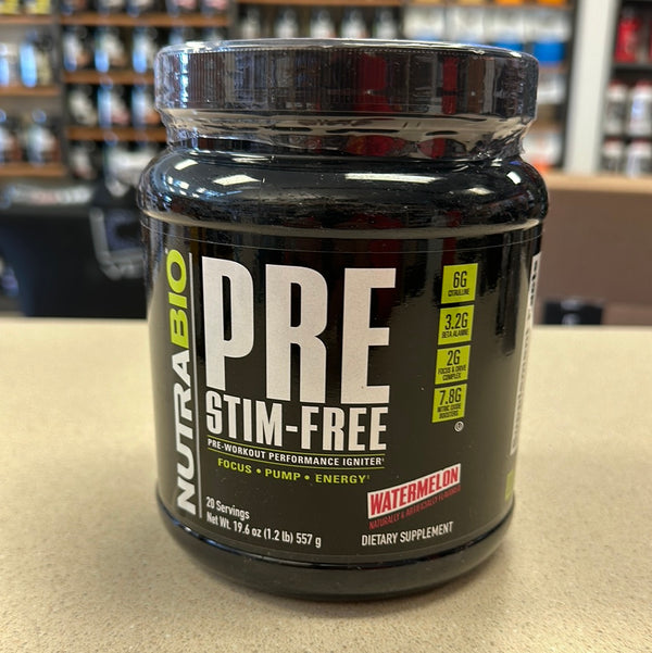 Nutrabio Pre Stim-Free Watermelon 20 Serving’s