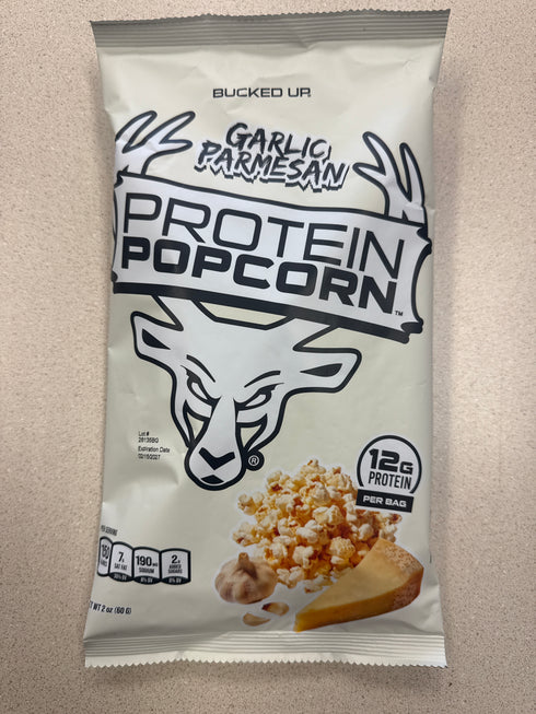 Bucked Up Protein Popcorn Garlic Parmesan 2 Servings