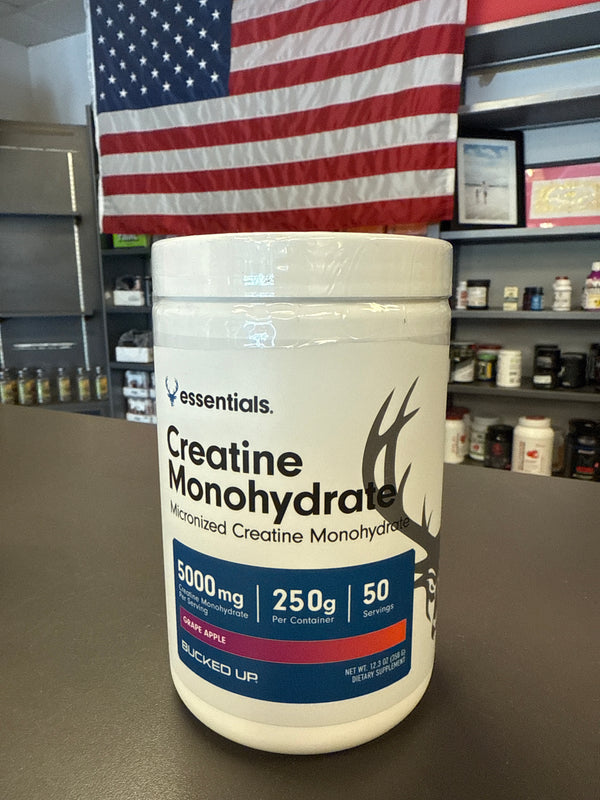 Bucked Up Creatine Monohydrate Micronized Grape Apple 50 Servings